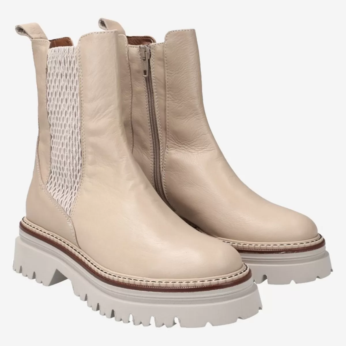 Damen Maripé Stiefeletten*Art.Desideria Latte Macchiato