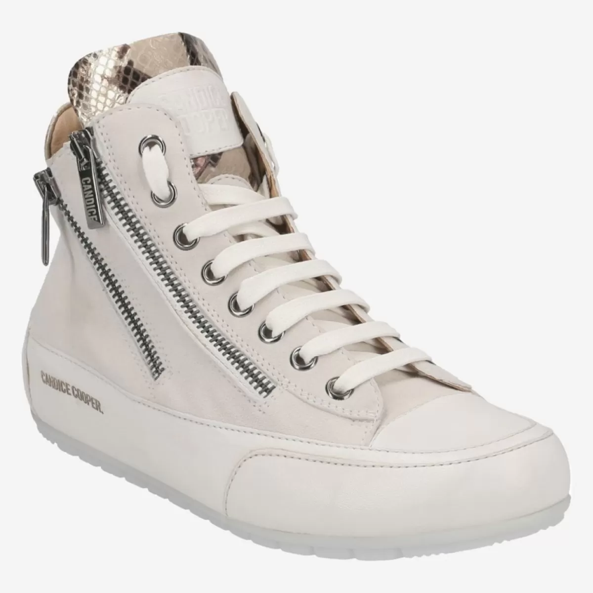 Damen Candice Cooper Sneaker*Art.Lucia Zip Panna