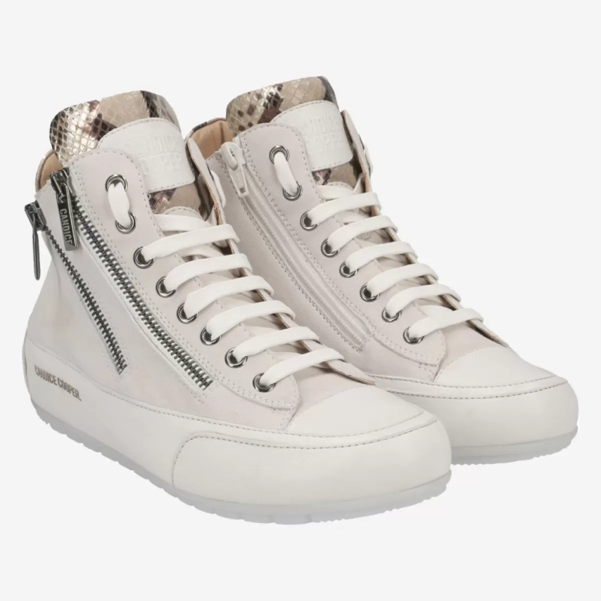 Damen Candice Cooper Sneaker*Art.Lucia Zip Panna